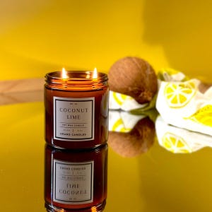 Coconut Lime Soy Candle - COCONUT - 10 - BLK Grand Candles
