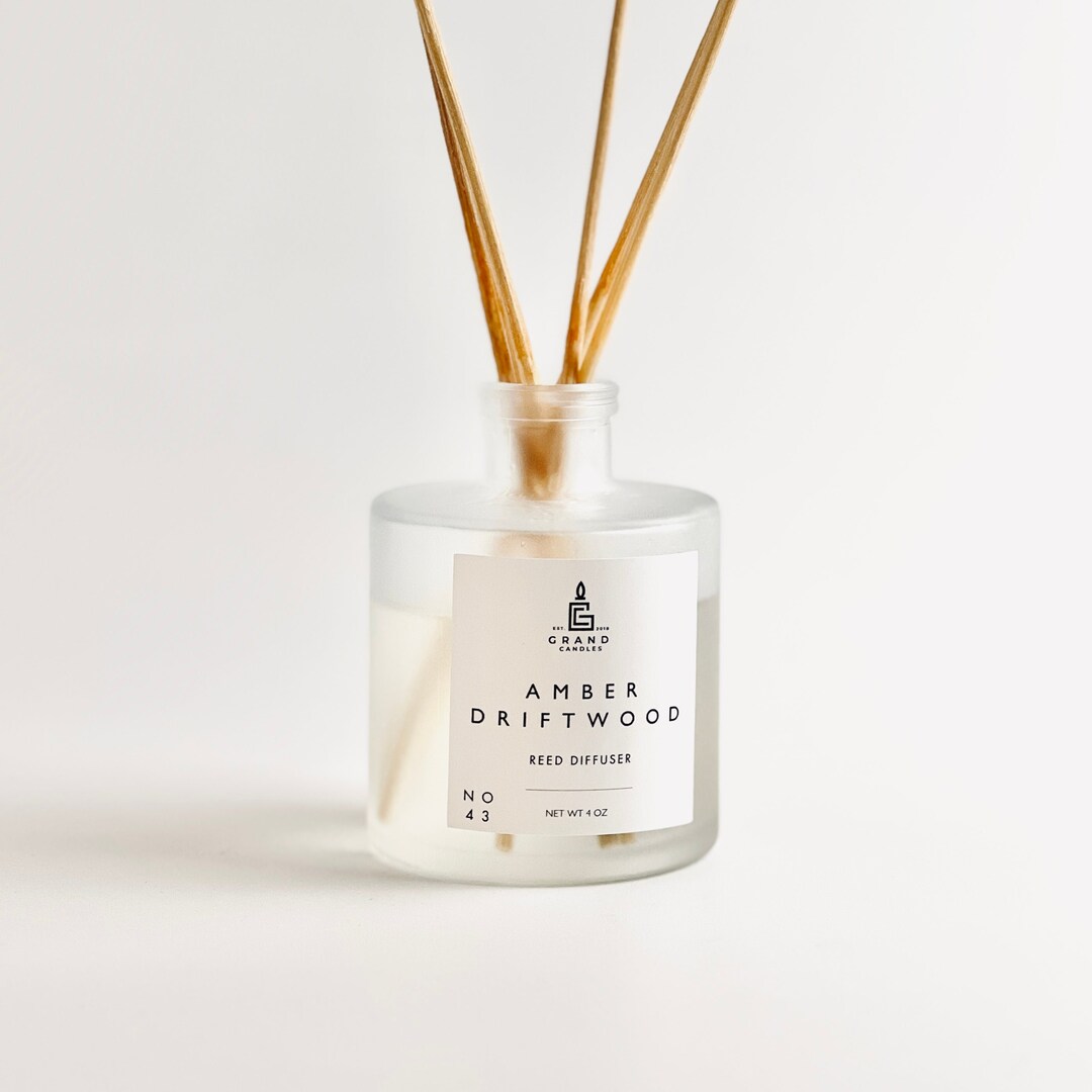 Amber Driftwood Reed Diffuser for Home, Reed Diffuser Set, Home ...
