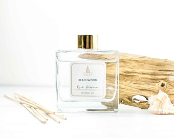 Beachwood Reed Diffuser | Room Decor Essential Oil Diffusers | Beauty & Personal Care
