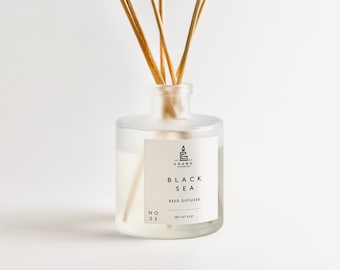 Black Sea Reed Diffuser, Scented Room Fragrance, Aromatherapy, Home Decor, Diffuser Oil, Essential Oil Diffuser, Musk Scent