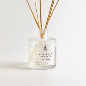 Sea Salt Orchid Reed Diffuser | Aromatherapy Diffuser | Essential Oil Diffuser