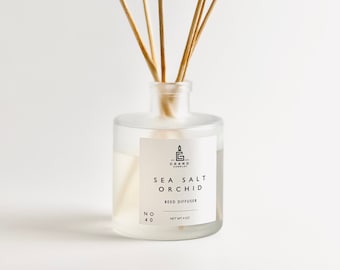 Sea Salt Orchid Reed Diffuser | Aromatherapy Diffuser | Essential Oil Diffuser