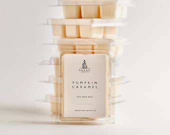 Soy Wax Melt - Scented Wax Tart - Scented Soy Wax Melt - Strong Soy Melts -Pumpkin Caramel Wax Melt