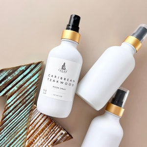Caribbean Teakwood Room Spray | Linen Room Spray | Aromatherapy Spray - Home Fragrance Spray