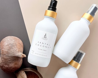 Mist Spray / Santal Coconut Room Spray Mist / Aromaterapia natural para el hogar y la oficina