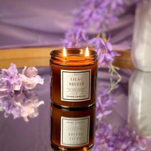 Lilac Soy Candle | Hand-Poured Spring Fragrance | Fresh & Floral Home Fragrance | Gift Idea