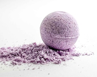 Bombas de baño de orquídea y sal marina / Bombas de baño artesanales y totalmente naturales / Disfruta de una experiencia de baño de lujo