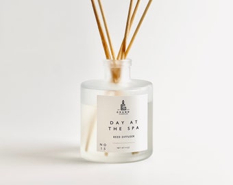 Reed Diffuser, Day at the Spa Reed Diffuser, Home fragrance, Spa Scent,Oil Diffuser, Phthalate Free Diffuser, Non Toxic Diffuser