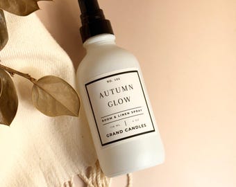 Autumn Glow Room Spray – Fall Scented Room & Linen Spray, Spiced Apple Home Fragrance, Non Toxic Cozy Autumn Spray Gift