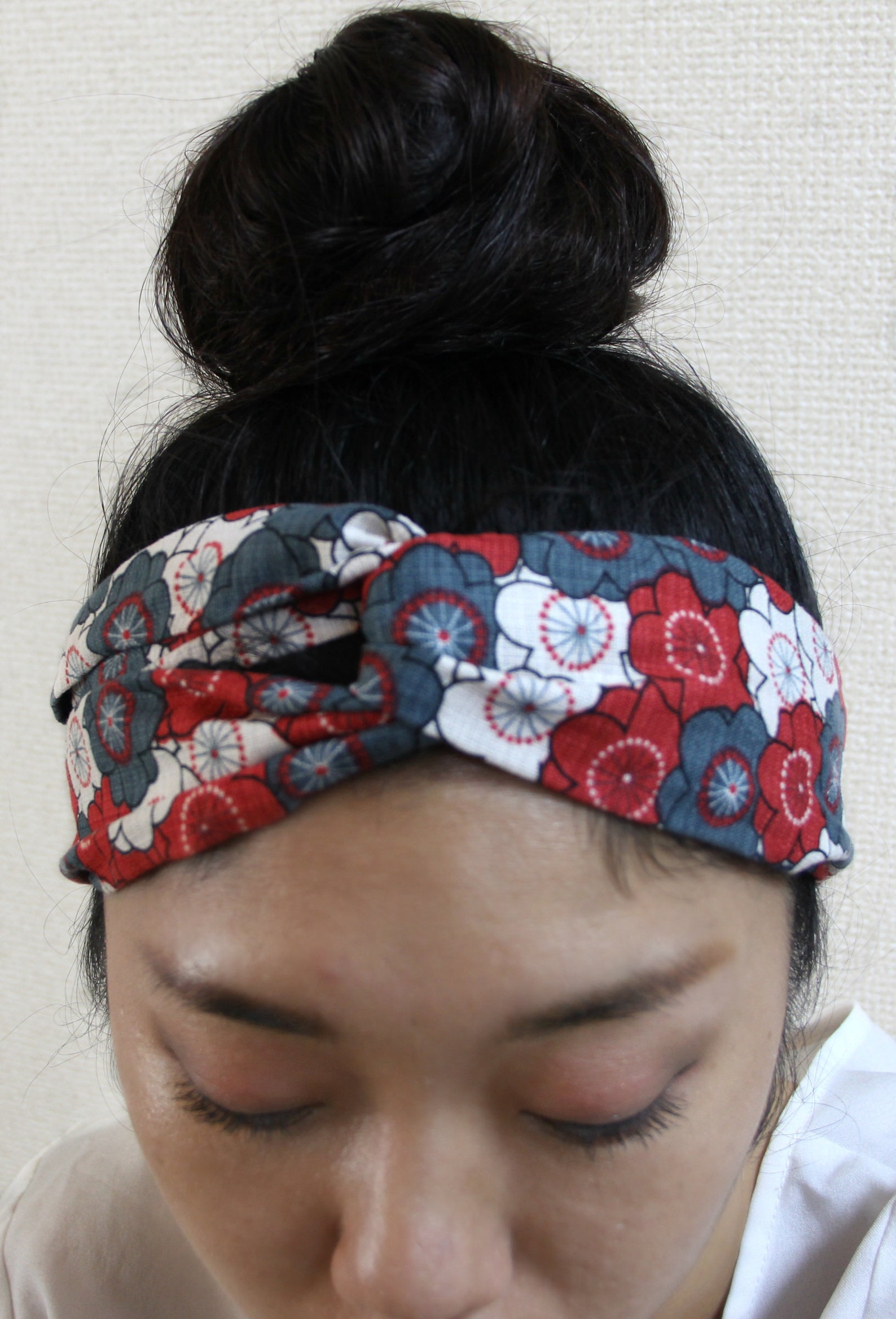 Japanese Fabric / Floral Print / Adult Headband Woman / Etsy