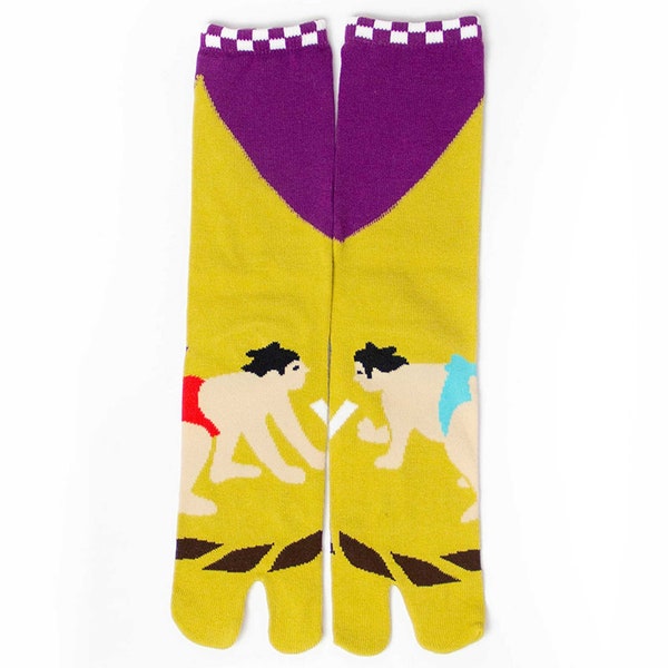 Sumo Wrestler High Quality Tabi Socks / 2 Toe Socks / Japanese style men's Split-Toe tabi mid calf socks / Gift for him