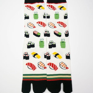 Sushi Tabi Socks – Artisan-Made Split-Toe Socks | Cute & Comfy Crew Socks | High Quality Tabi Socks |  Made in Japan