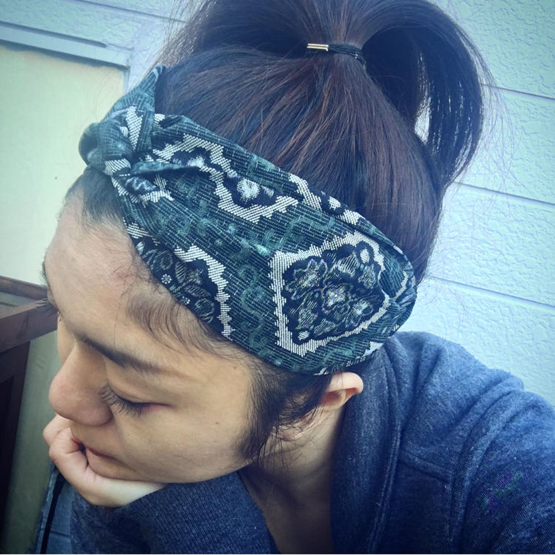 Kimono Antique Headband / Japanese Fabric / Headband for Women / Unique