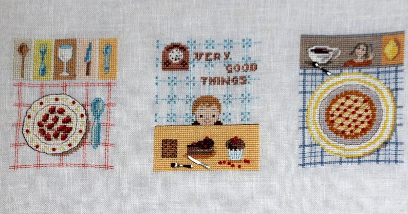 Cross stitch Kit DMC very good things to embroider on a linen canvas 11 cm 12 x 34 cm