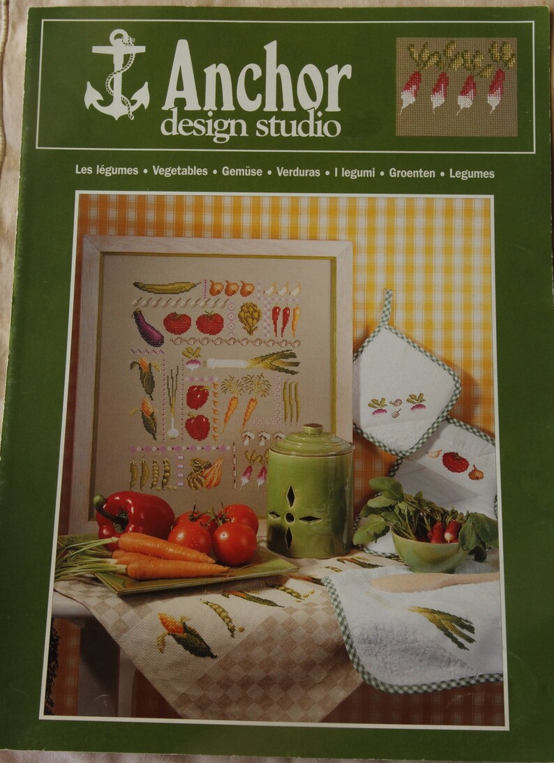 flowers farm animals vegetables lot of 5 color diagrams Anchor fruits,Provence