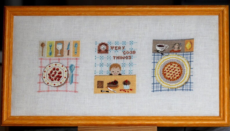 Cross stitch Kit DMC very good things to embroider on a linen canvas 11 cm 12 x 34 cm