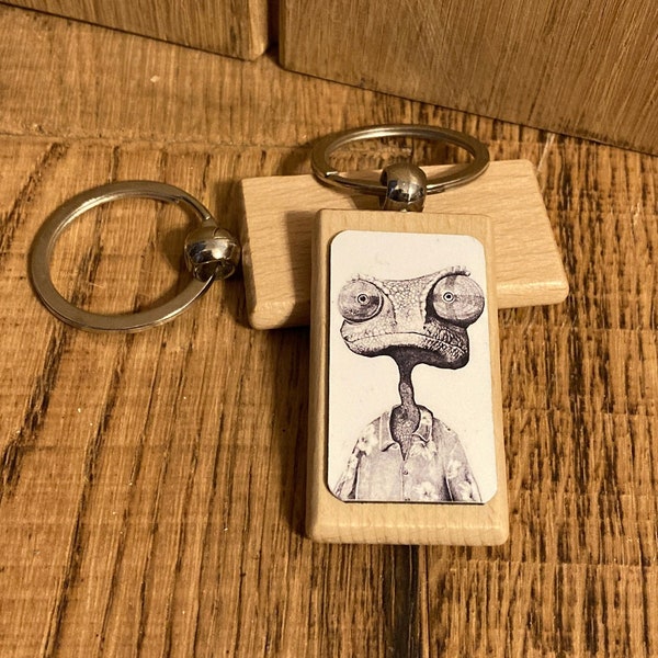 Movie Keychain, small gift, pen, handmade, keyring, small gift, birthday, present, for him, ideas, Christmas, stocking fillers, fathers day