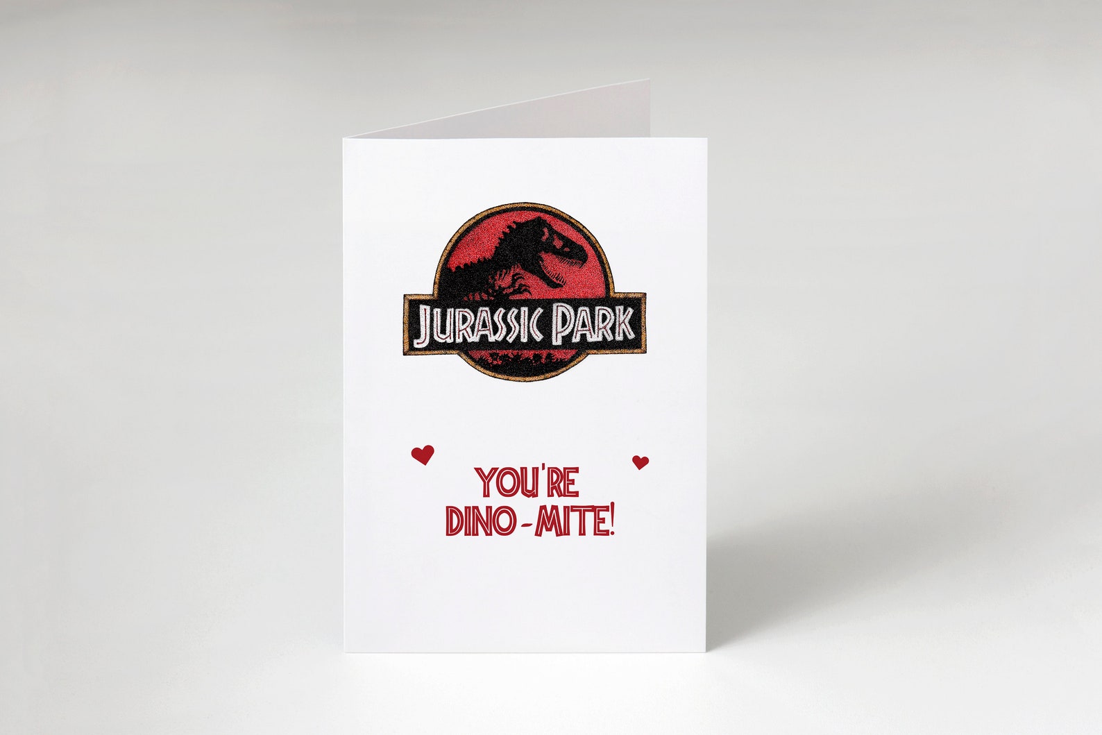 Jurassic Park Personalised valentines card fan art drawing | Etsy