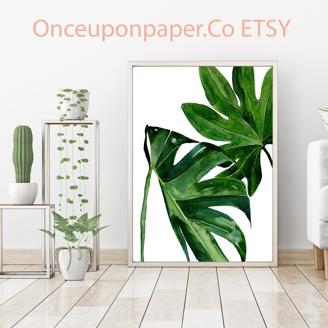 Palm print set Set of 3 prints Palm tree Palm leaves Palm | Etsy