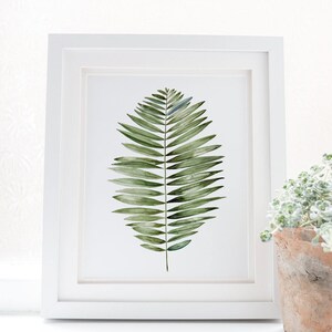 Tropical Leaf Print, Fern Wall Print, Tropical Wall Poster, Tropical ...