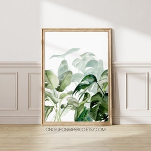 Fern print, Printable wall art, Leaf print, Botanical print, Palm leaf print, Forest print, Ferns, Printable poster, Tropical leaf