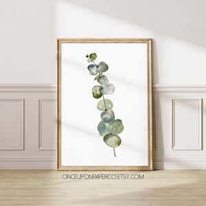 Eucalyptus printable, Printable art, Eucalyptus print, Instant download, Greenery wall art, Botanical, Art prints, Watercolor eucalyptus