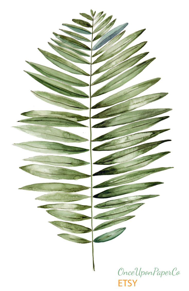 Tropical Leaf Print Fern Wall Print Tropical Wall Poster - Etsy Hong Kong