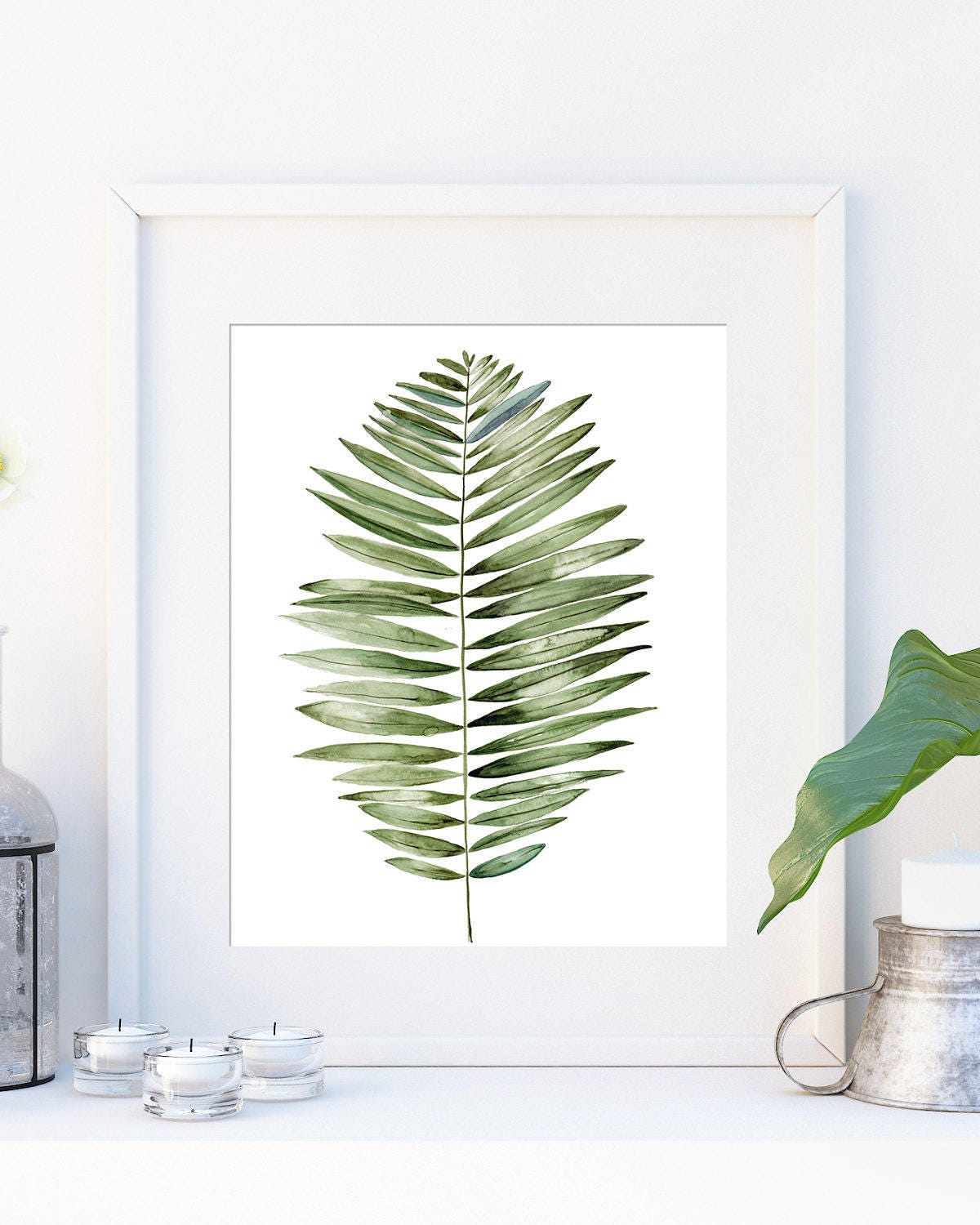 Tropical Leaf Print Fern Wall Print Tropical Wall Poster - Etsy Hong Kong