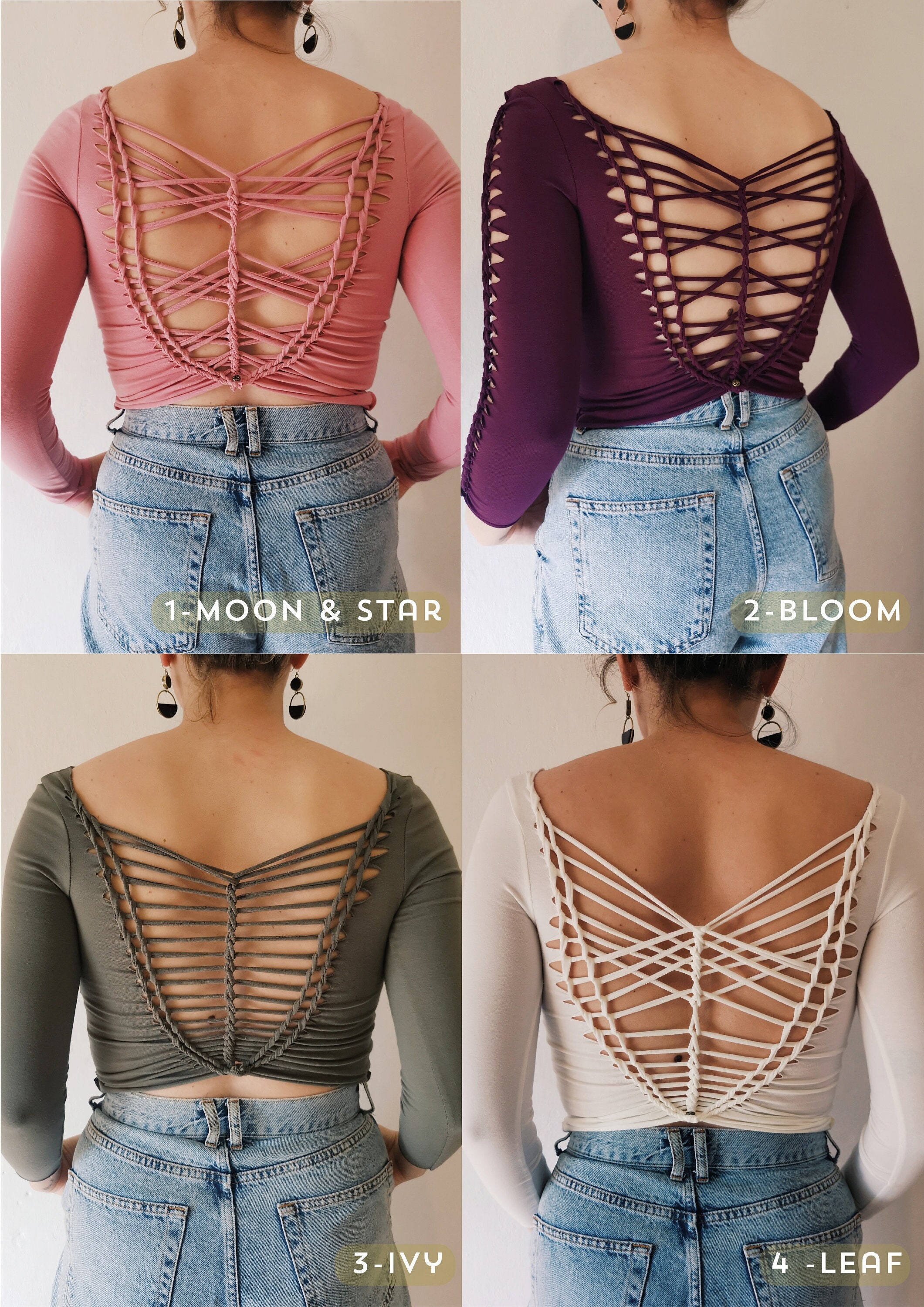 Design Your Own Hand Braided Slit Weave Crop Top Pixie Goa Fairy Psy Cut  Out Festival Viking Hippie Xsmall Small Medium Large Xlarge 