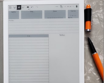 Daily Template e-ink (SuperNote)