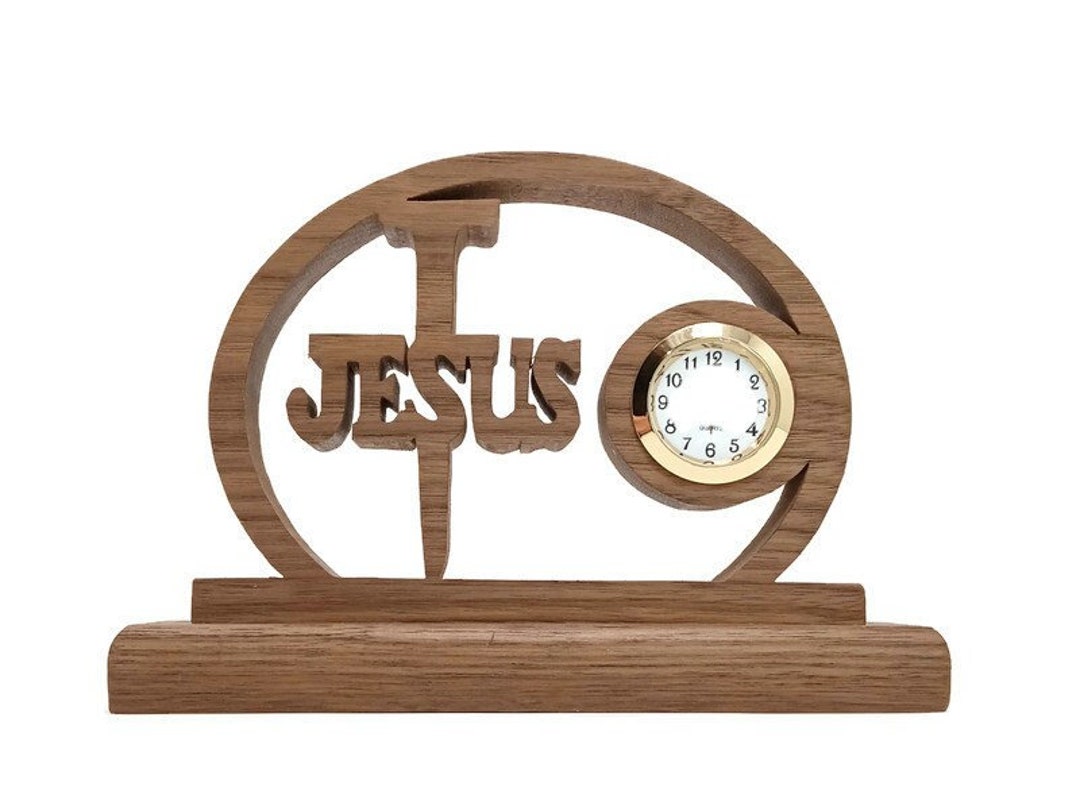 Christian Clock, Jesus Clock, Handmade Good Friday and Easter Decor Etsy