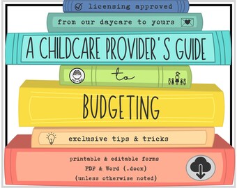Daycare Budgeting Bundle – Invoice, Monthly Budget + Year-End Statement | A Childcare Provider's Guide (PDF)