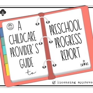 Relatório de progresso da creche - Word editável e PDF | Guia para prestadores de cuidados infantis |+ nossa análise comportamental exclusiva e habilidades não acadêmicas