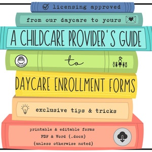 Digital Childcare Enrollment Forms | Infant, Toddler, & Preschool | for Childcare Providers | Exclusive Family Practices Questions