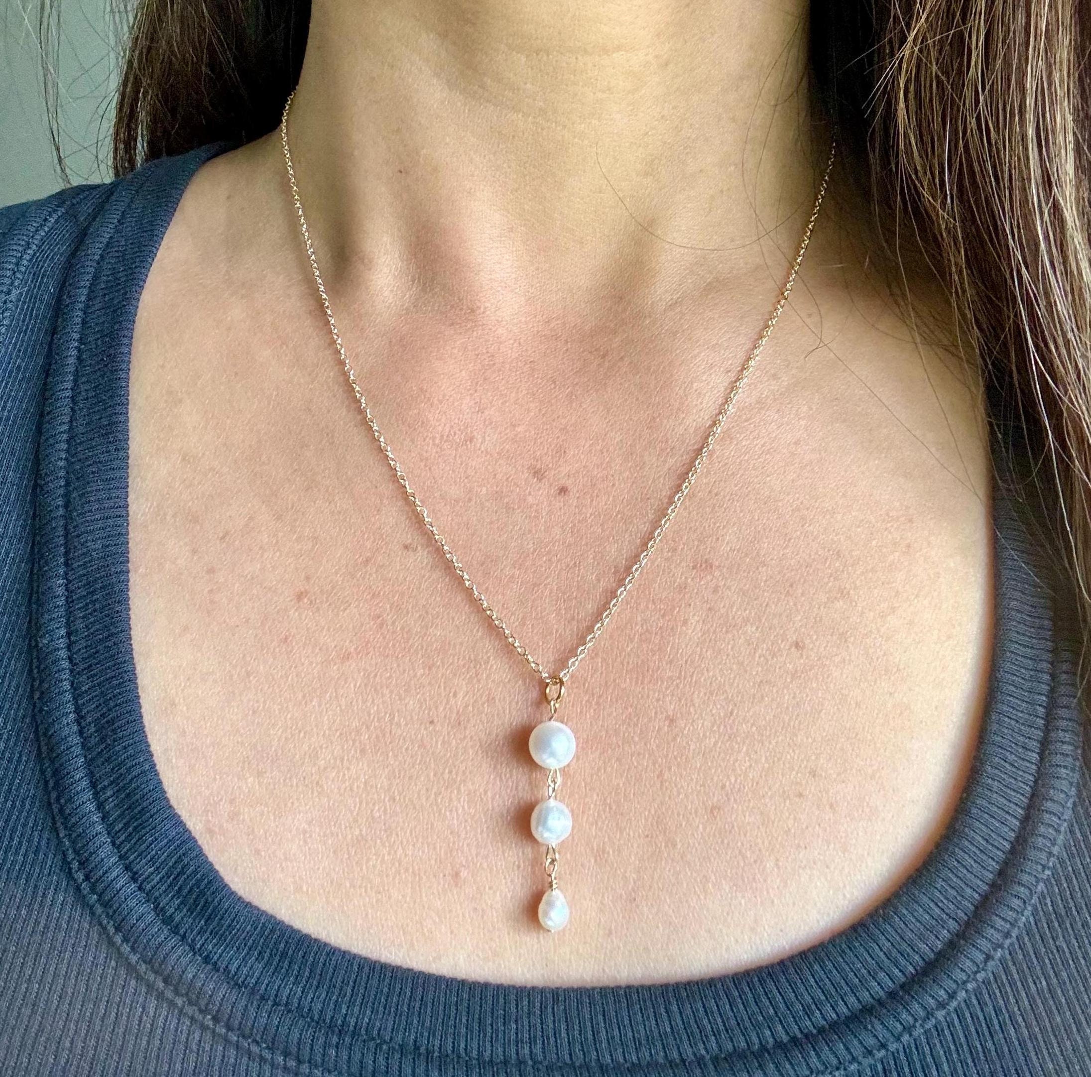 アクセサリー Aya Akoya baroque pearl necklace / 60cm, 5.5-6.0mm – AYUS