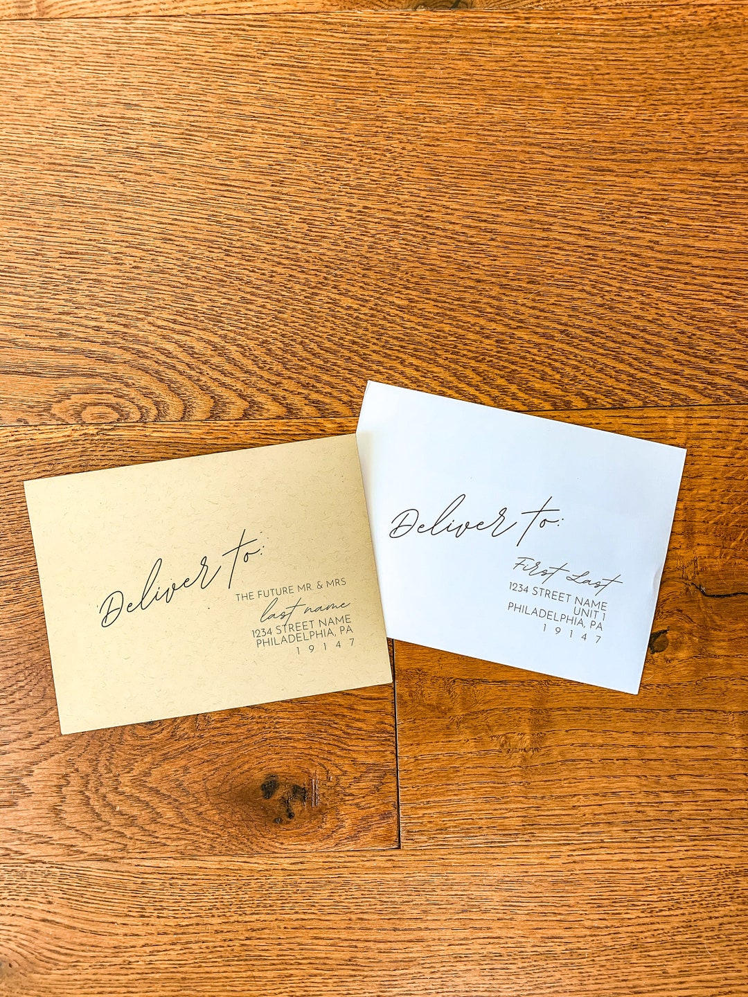 Canva Envelope Address Template, Printable Canva Template, Editable Wedding Shower Save the Date