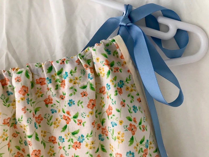 Child/'s Peach Floral Pillowcase Dress Size 2