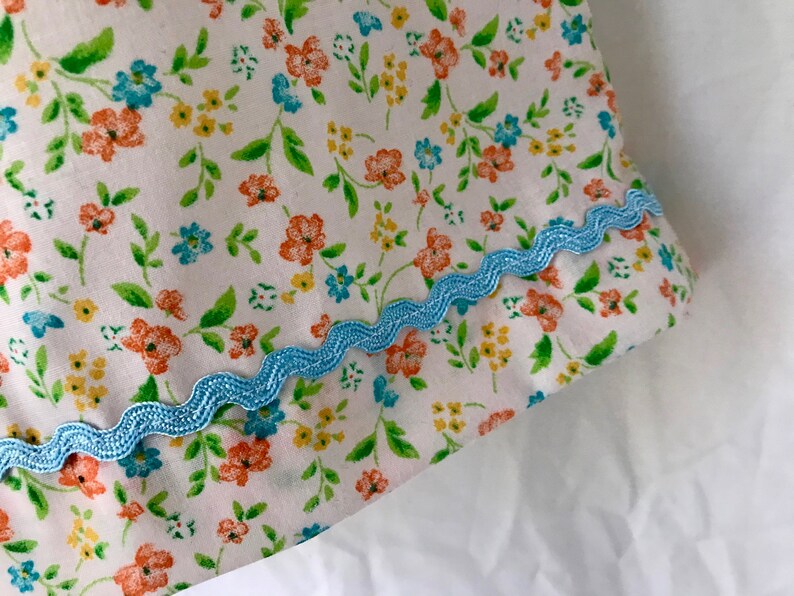 Child/'s Peach Floral Pillowcase Dress Size 2