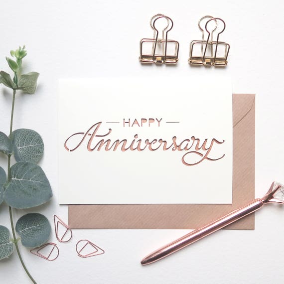 Carte Danniversaire De Mariage Carte Joyeux Anniversaire Etsy