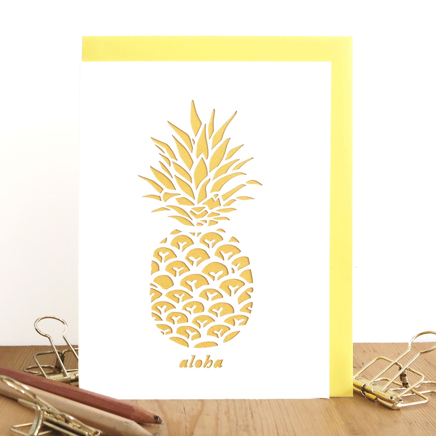 Aloha Karte Ananas Karte Tropische Geburtstagskarte Ananas Etsy