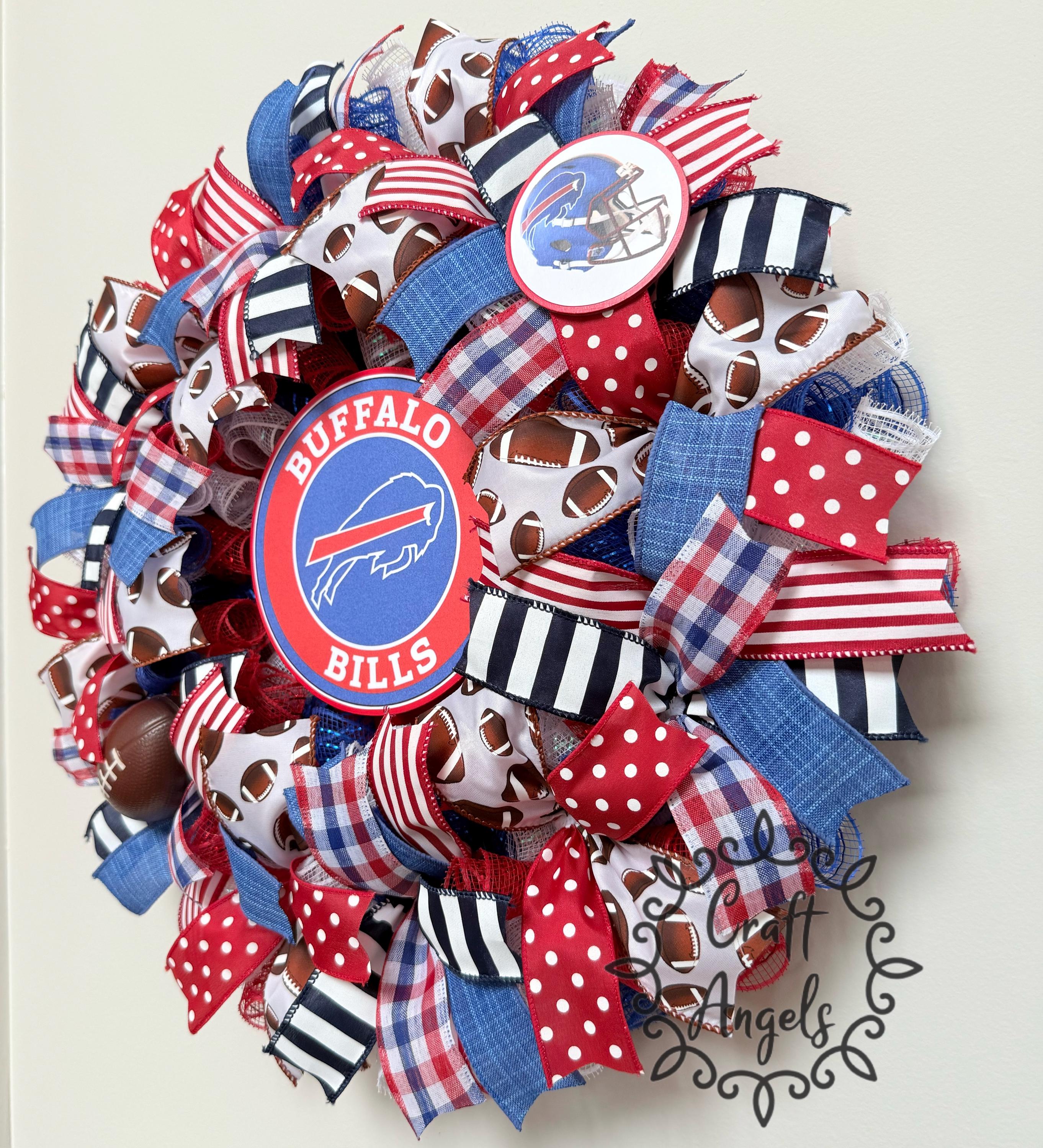 Buffalo Bills, Buffalo Bills Wreath, Football Wreath, Buffalo Bills