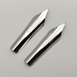 Set of 2 Kanwrite No.6 35mm  Flex Fine (Flex F) Fountain Pen Nibs - SSF