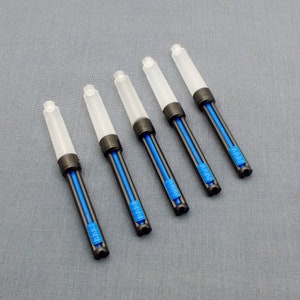 Set von 5 StandardFüllfederhalter-Tintenkonvertern - Druckkolben-Typ