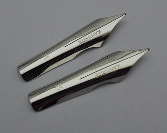 Set of 2 Kanwrite No.6 35mm Ultra Flex Medium (M) Fountain Pen Nibs - TTF