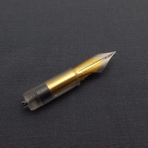 Unità pennino compatibile Bock con pennino per penna stilografica Kanwrite #6 (Ultra Flex) con alimentatore in ebanite