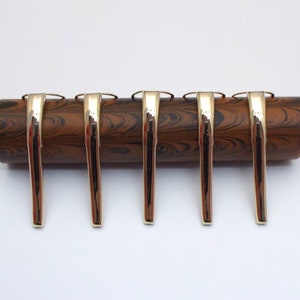 Set di 5 clip per penna stilografica - tipo elefante, placcate in oro