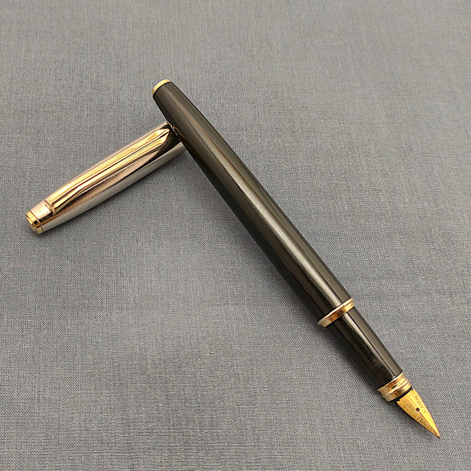 Vsign Stride Black Fountain Pen with Vintage Semiflex Nib Etsy Australia