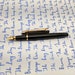 V’Sign Stride Black Fountain Pen (with Vintage Semi-Flex Nib from Navy Pen Co. Japan) 