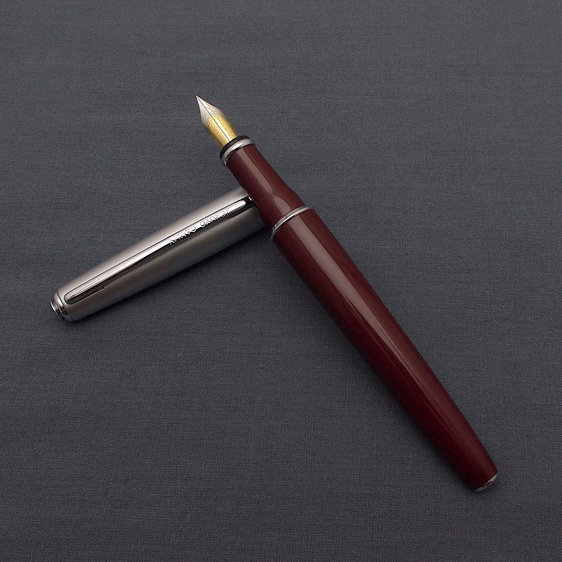 Camlin Elegante Fountain Pen With Kanwrite Flex Nib Maroon Etsy