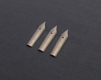 Juego de 3 puntas de pluma estilográfica Vintage Beker No.4